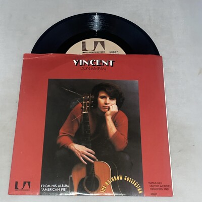 Rock 45 Don Mclean - Castles In The Air / Vincent On United Artists Records