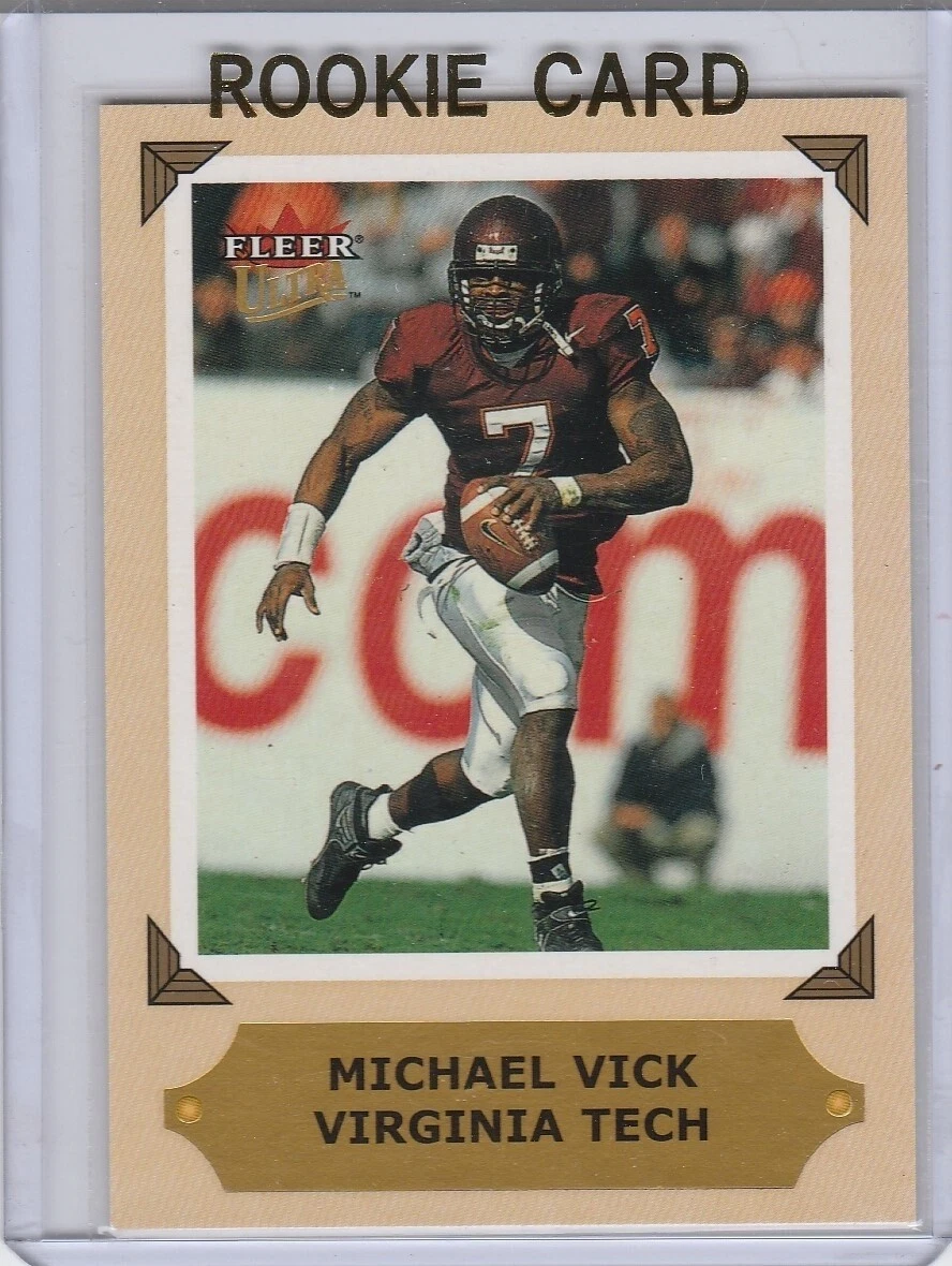 MICHAEL VICK ROOKIE CARD 2001 Fleer Ultra College Great Preview RARE  FOOTBALL RC | eBay