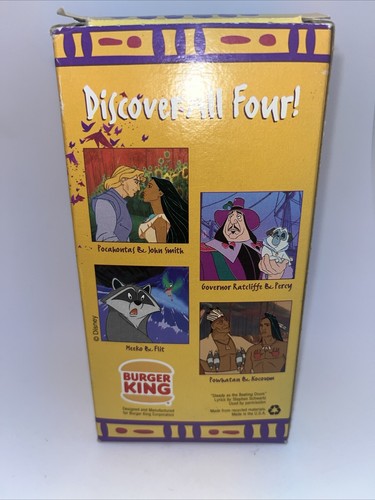Tazza Burger King Disney Pocahontas Colori del Vento (Powhatan e Kocoum) - Foto 3 di 5