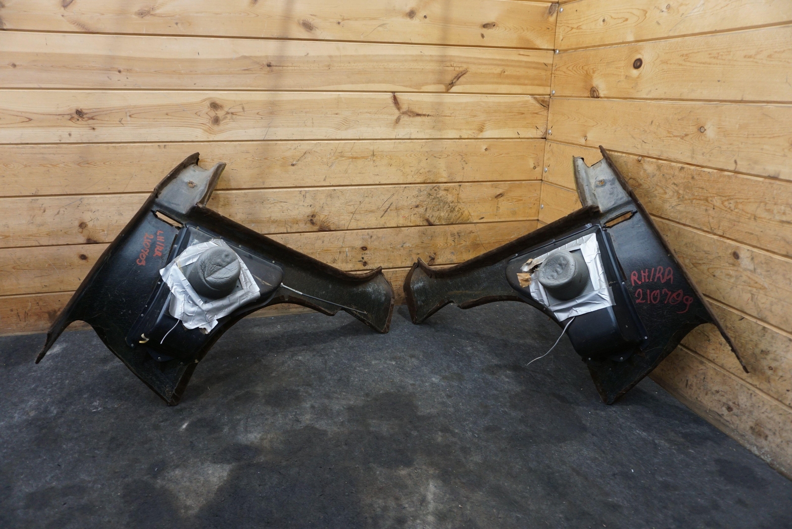 Set Rear Left & Right Interior Quarter Trim Panel OEM Lotus Elite 1975-82 *Note