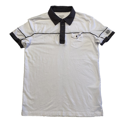 True Vine Tribeca Shirt Men's Large White Short Sleeve Golf Polo