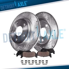 10.31'' Rear Drilled Brake Rotors Brake Pads for Hyundai Elantra Ioniq Kia Niro