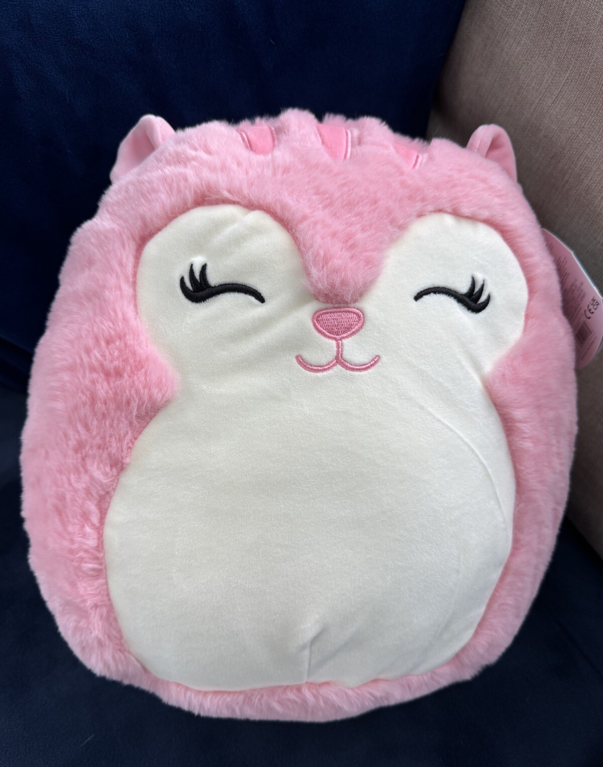 ULTRA RARE 12 Inch Squishmallows AMINA Pink Squirrel Fuzz-A-Mallows