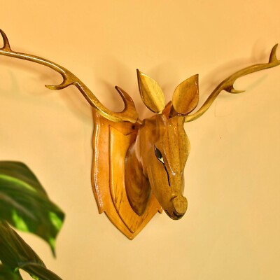 Wooden Wallhanging The Big wise head Showpiece By Sowpeace