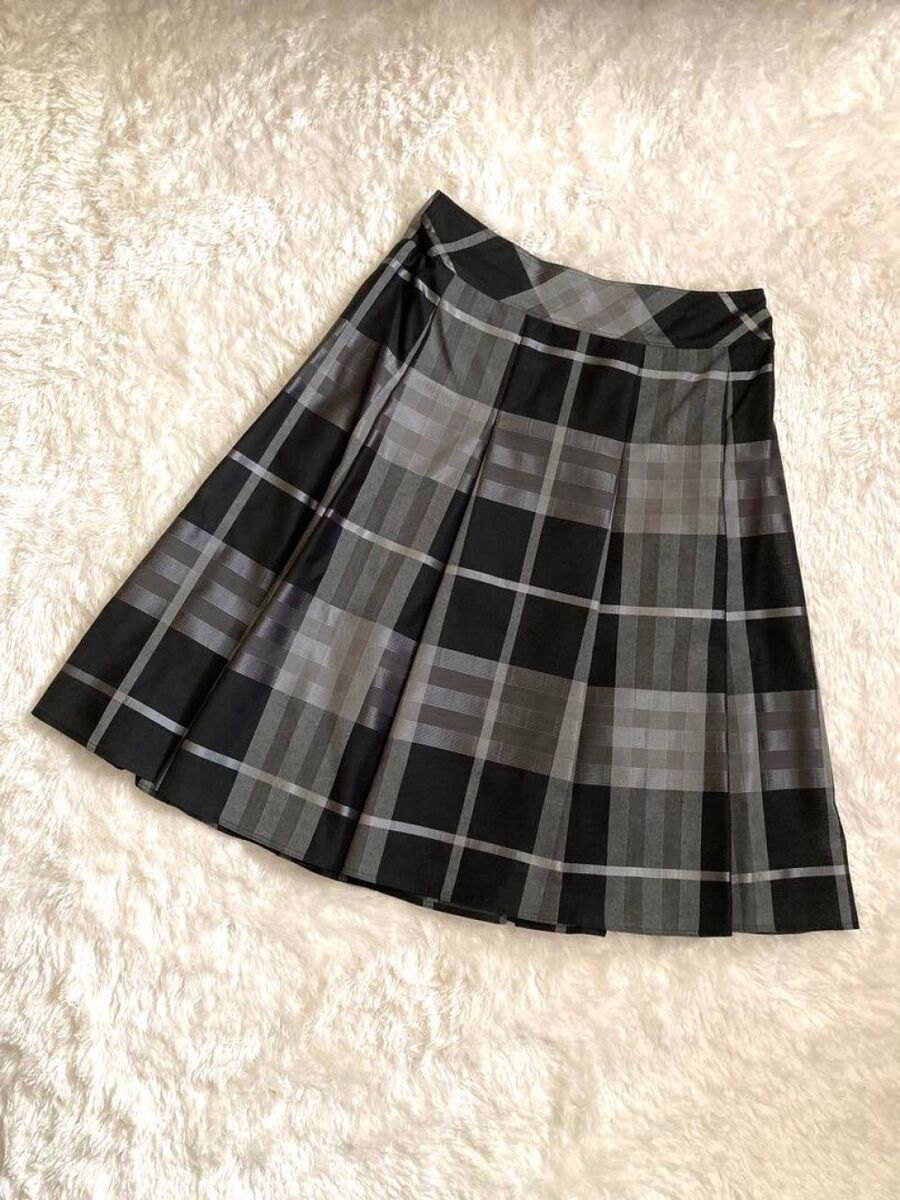 Burberry London Nova Check Knee-Length Skirt Multicolor 36/S Burberry London Nova Check Knee-Length Skirt Multicolor 36/S