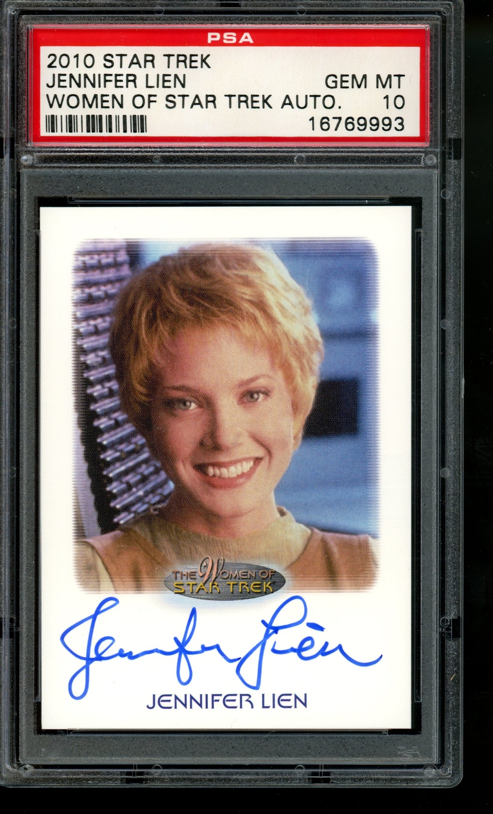 2010 Star Trek Autographs Jennifer Lien as Kes Limited Edition Auto PSA 10