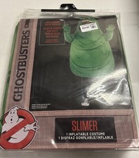 Ghostbusters Slimer Inflateable Costume Adult Standard Fits Up To Size 44 5pc