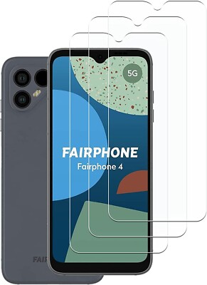 3x Schutzglas für Fairphone 4 Panzerfolie Displayschutz Echt Hartglas 9H
