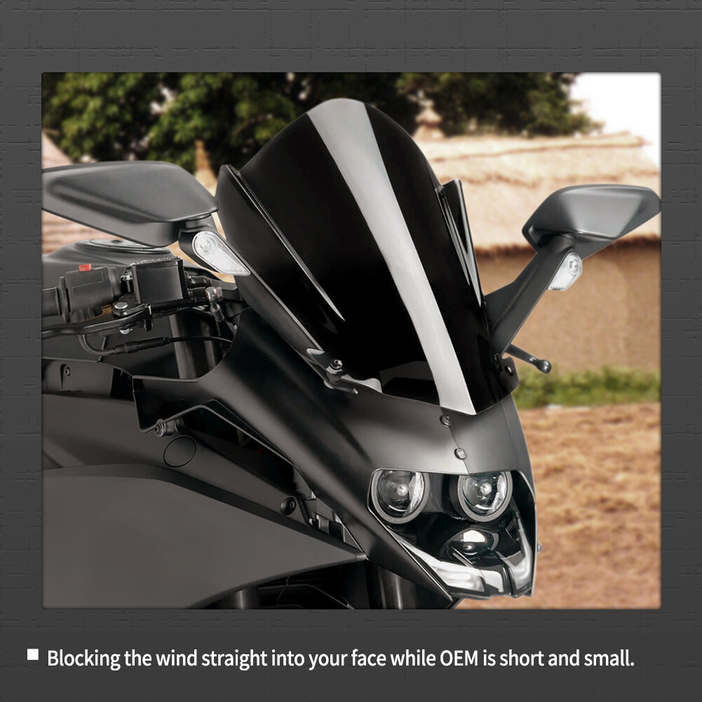 Double Bubble Windscreen Windshield Shield For KTM RC125 RC200