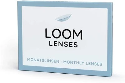 LOOM Monatslinsen - 3 Stück - weich | BC 8.6 | DIA 14.2 - Kontaktlinsen mit