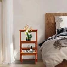 3-Step Folding Library Ladder Chair,  Portable Multifunctional Step Stool