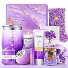 Gifts for Women, Bath Relaxing Spa Gift Basket Set, Valentines Day Gifts for Her