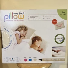 My First Pillow Memory Foam Pillow (youth ages 6-10)
