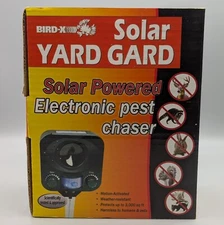 New Bird-X Yard Gard Electronic Pest Chaser Powerful Solar Motion-activated