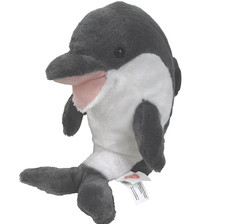 Melissa  Doug Dolphin Grey White Plush Stuffed Animal Toy 12" Tall