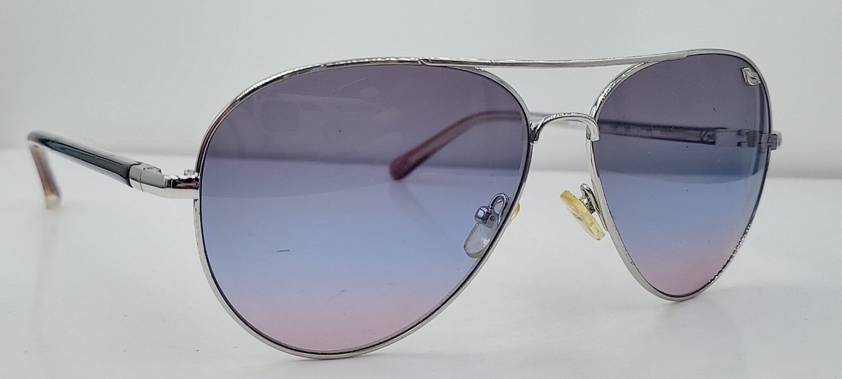 Diane Von Furstenberg Katrina Silver Pilot Metal Sunglasses  display picture 3