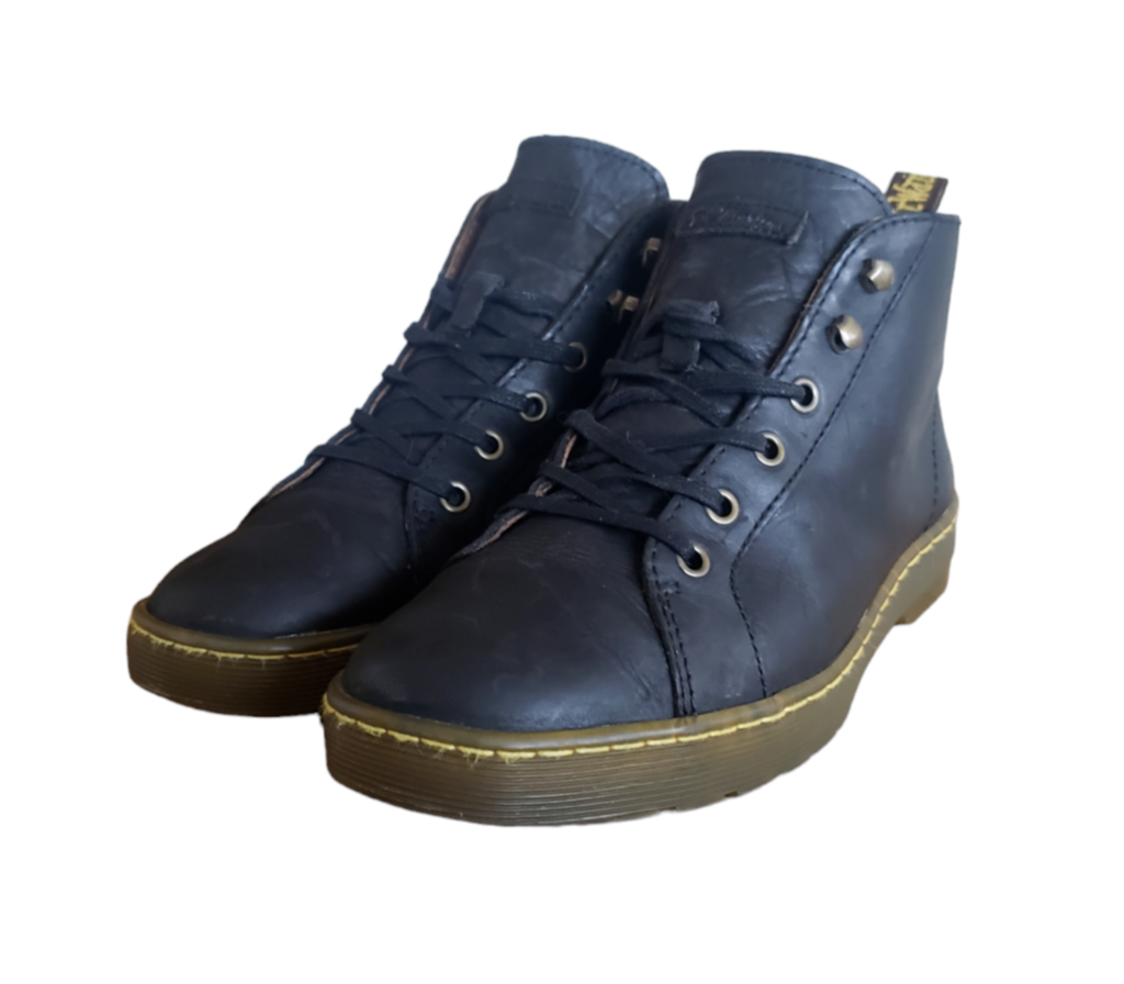 Dr Martens Coburg Chukka Black Leather Lace Up Ankle Boots  display picture 3