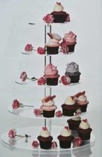 New 4 Tier Acrylic Cupcake Stand Cheerico Australia Dessert Holder Decor Display