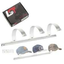 Genuine LST Stainless Steel Clip Bar with 3x Hat Holder Wardrobe for Hats Caps