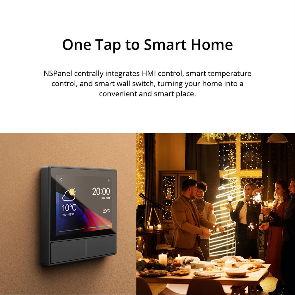 SONOFF NSPanel Smart Scene Wifi Wall Switch Touch Thermostat Display for Alexa - Image 2 of 4
