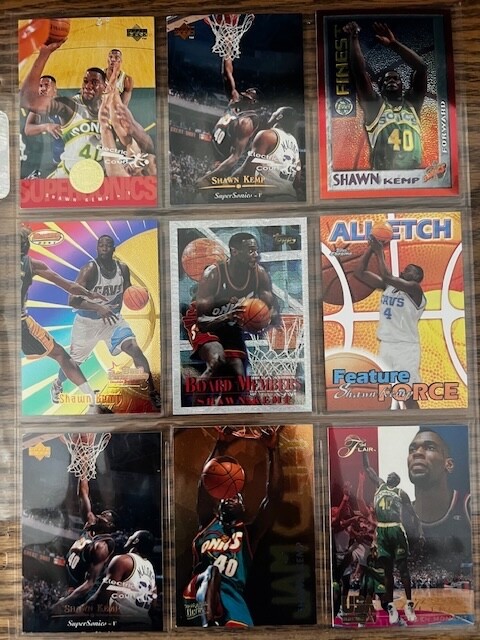 1995-96 Shawn Kemp Upper Deck All Team Electric Court