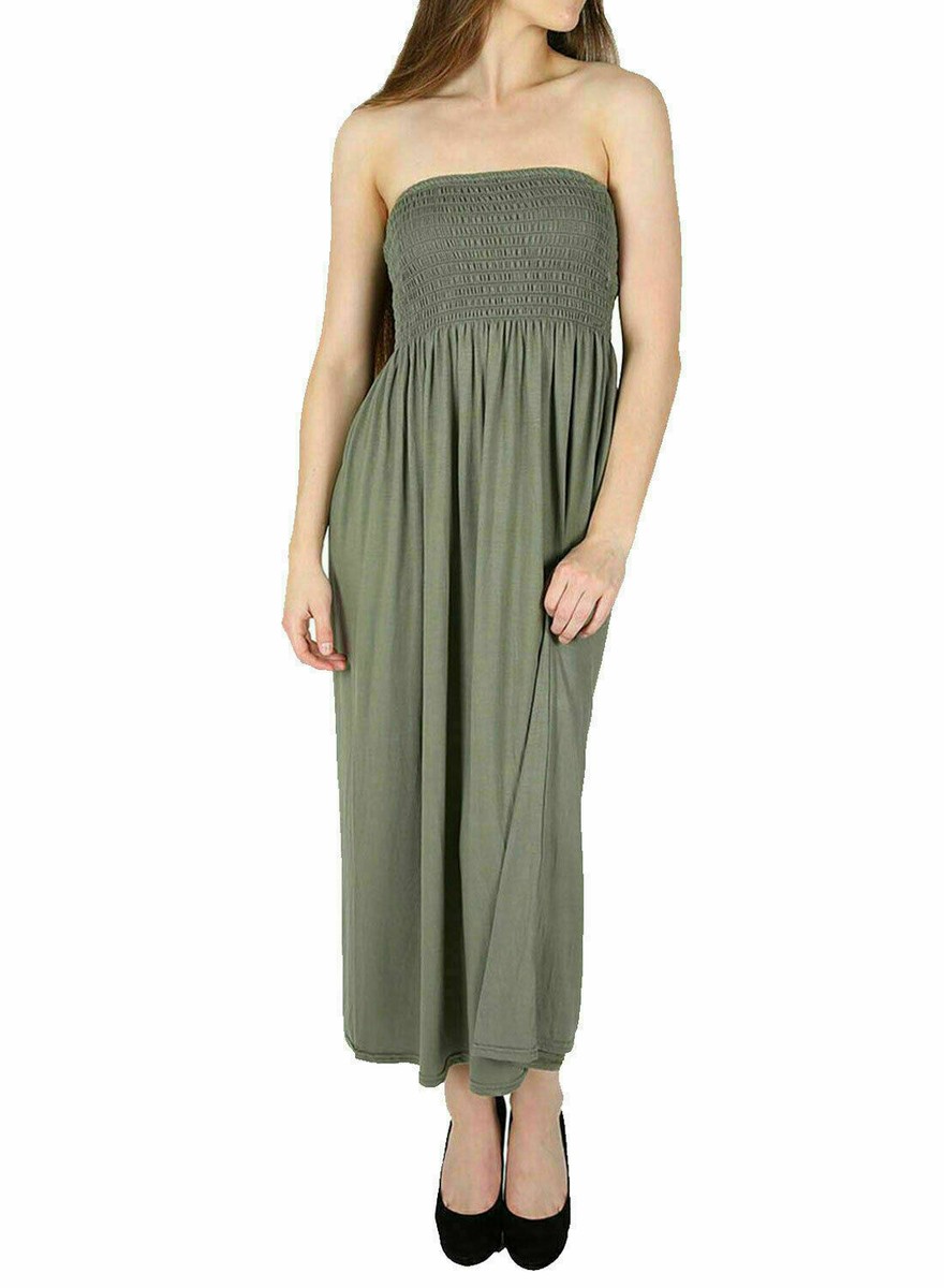 Womens Strapless Maxi Dress Ladies Sheering Boob tube Bandeau Long Lot Size | eBay Womens Strapless Maxi Dress Ladies Sheering Boob tube Bandeau Long Lot Size | eBay