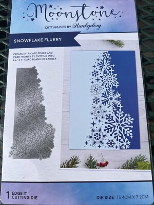 Hunkydory Moonstone Snowflake Flurry Edge It Cutting Die New