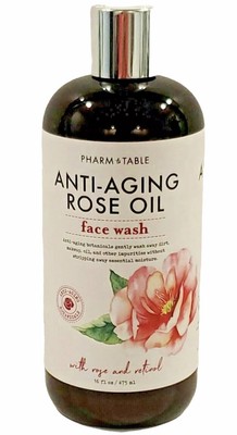 Pharm To Table Anti Aging Rose Oil Face Wash W Rose Retinol 16 Fl Oz New Ebay