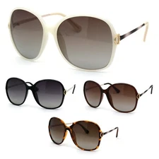Womens CR39 Polarized Lens Chic Butterfly Sunglasses