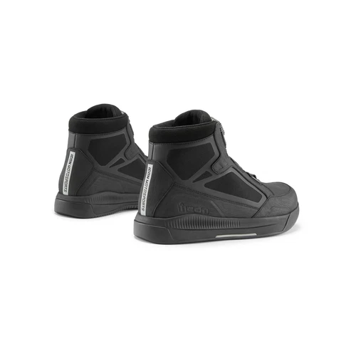 ICON "PATROL 3 WP" MOTORCYLE BOOTS BOA SYSTEM WATERPROOF MEN'S U.S. 9.5 - BLACK - 第 3/6 張圖片