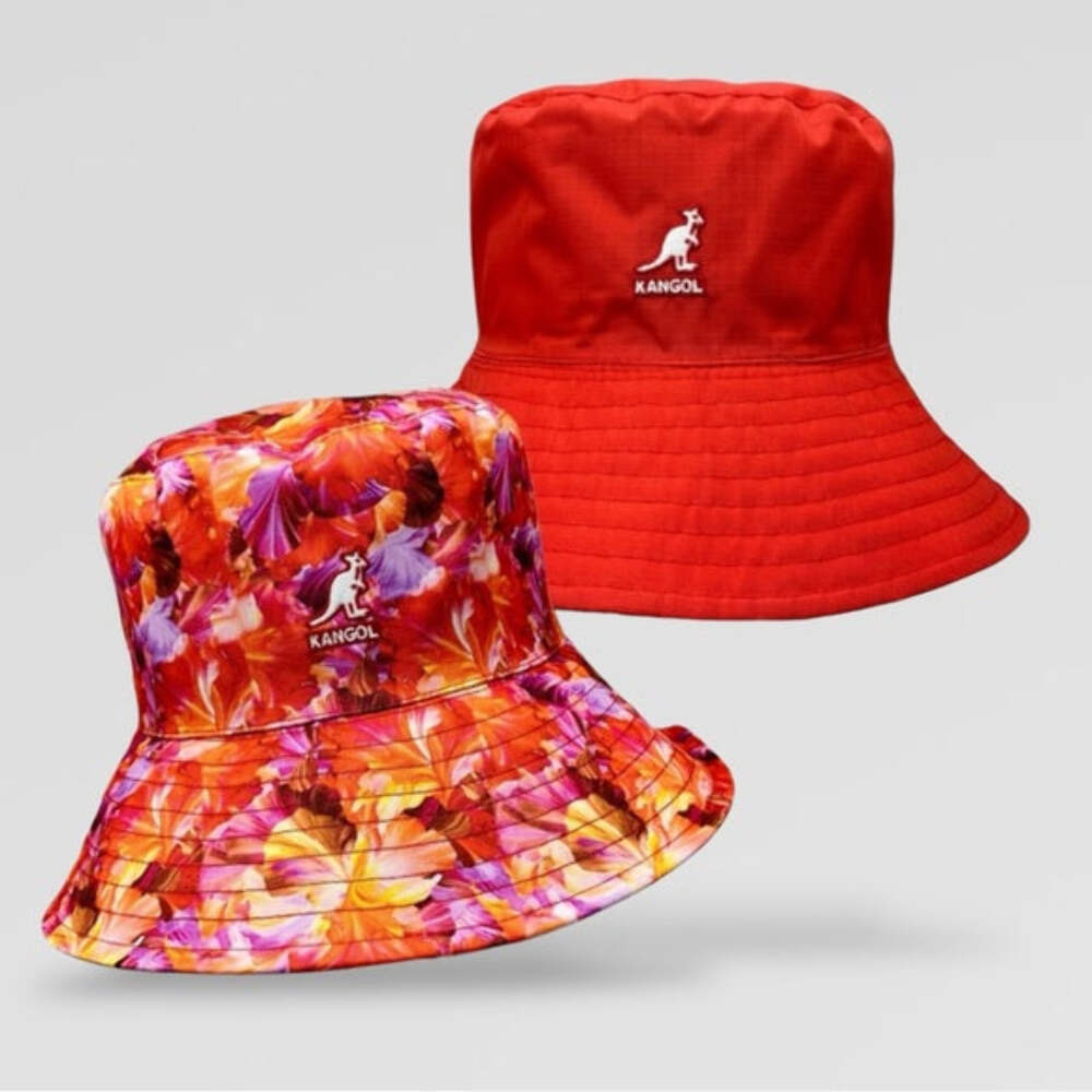 Men's Kangol Floral Reversible Orange | Purple | Yellow | Red