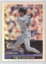 2000 Topps Chrome Refractor Todd Helton #395 HOF 0w7