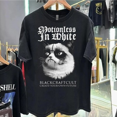 Motionless In White band Black Craft Cult 90s Black Cat T shirt vtg