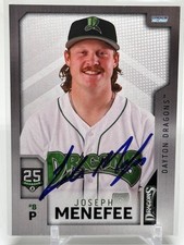 2025 Choice Dayton MILB Team Set Card SIGNED Joseph Menefee #10 Reds