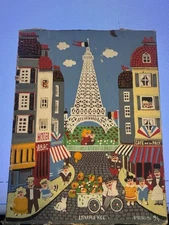 Original Art “Naif” Paris Cute SGND Painting