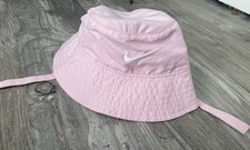 Nike Bucket / Sun Hat Size Infant UPF 40 Pink Dri-Fit Chin Strap Active Wear