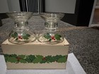 Avon Holiday Hostess Collection Candlesticks & Taper Mr Mrs Claus Candles 1981 — photo 6
