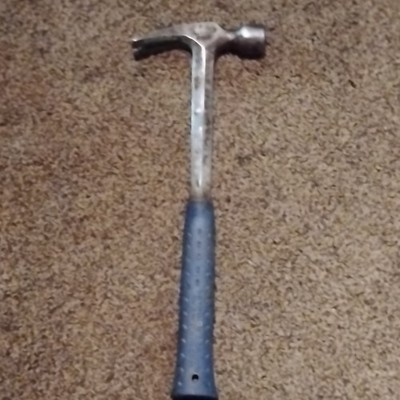 Estwing Claw Hammer Blue Handle Made in USA Patent 6,465,535 Durable Tool