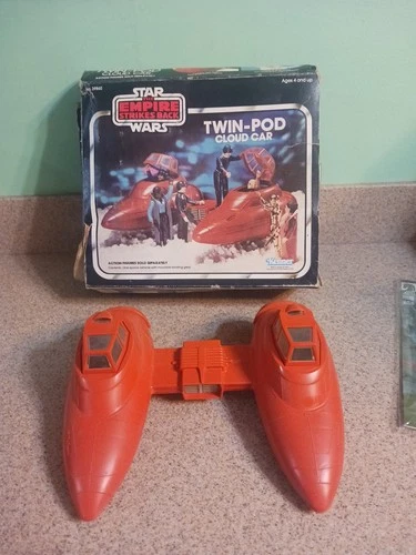 Vintage Star Wars Twin Pod Cloud Car Complete W Box Kenner Empire Strikes Back