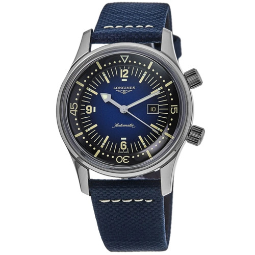 New Longines Legend Diver Automatic Blue Dial Steel Unisex Watch L3.374.4.90.2