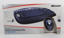 Microsoft Optical Desktop Elite Bluetooth Mouse Palm Rest Keyboard NEW In Box