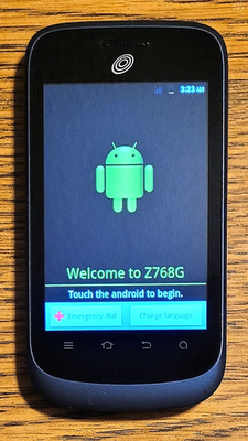 TracFone Midnight Z768G - Blue & Silver - Very Rare Android