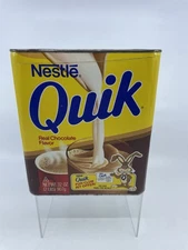 Vintage 1987 Nestle Chocolate Quik Milk Drink Container Fun Club Empty
