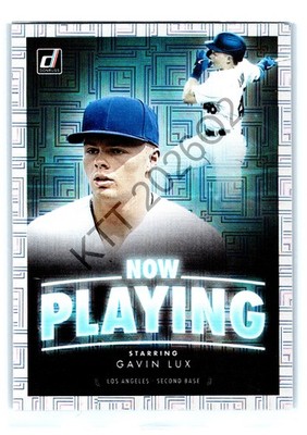 Gavin Lux #NP-9 Los Angeles Dodgers 2020 Donruss Now Playing Vector NM/NM+