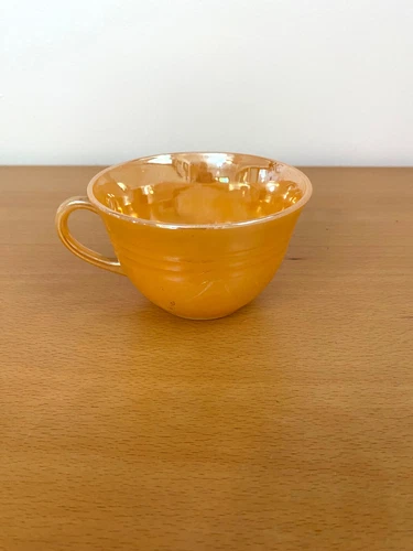 Vintage Fire King Anchor Hocking Peach Luster Tea/Coffee Cup