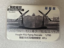 EV model 3D Printed 1/700 American Vought XF5U Fighter Unpainted Model/4pc