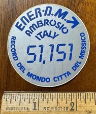 Vtg Bike Race Decal Francesco Moser Ambrosio Ener-n.m Mexico Disc Wheel