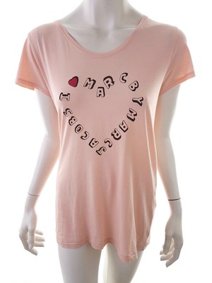 Marc Jacobs  Größe M Rosa T-Shirt Kurzarm