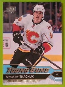 MATTHEW TKACHUK YOUNG GUNS 2016-17 UPPER DECK ROOKIE #231 FLAMES RC FLORIDA