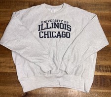 University Of Illinois Chicago Vintage Champion Reverse Weave 2XL Crewneck
